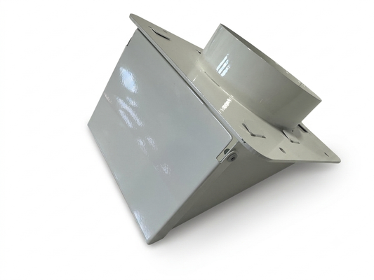 VTDD-707 4" metal soffit dryer vent in white