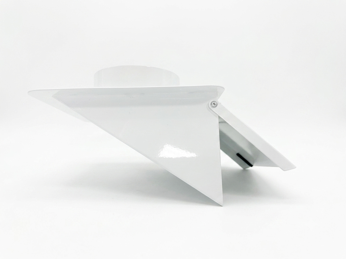 VTDD-707 4" metal soffit dryer vent in white