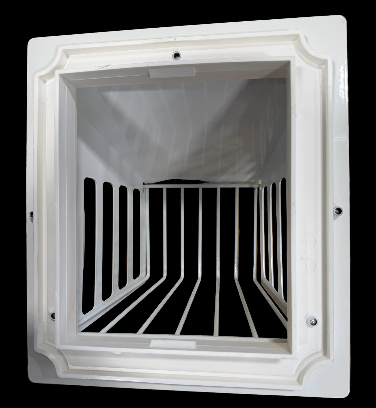 VTDD-709 Mid-America vinyl siding block adapter for InOvate Defender pest guard for dryer
