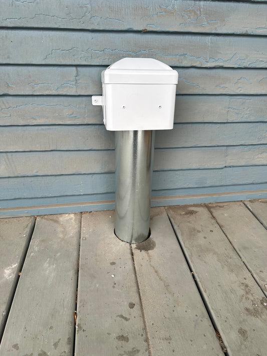 VTDD-704  Dryer vent vertical exhaust cover, white